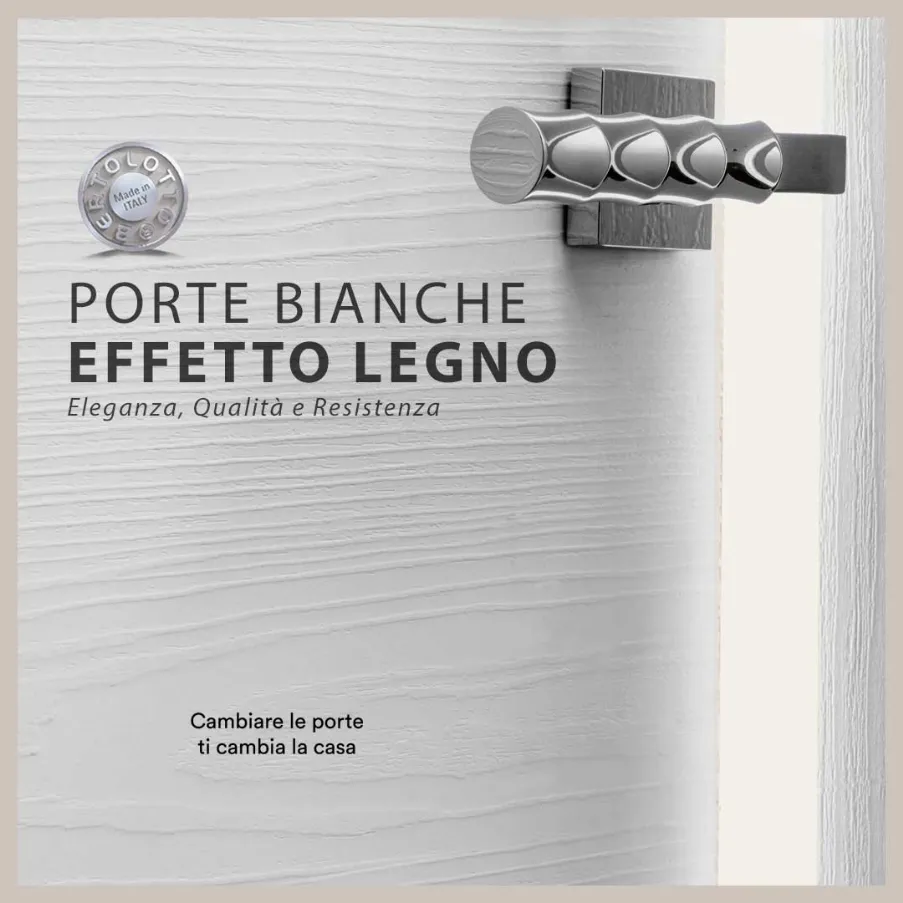 portes blanches en bois effet bertolotto